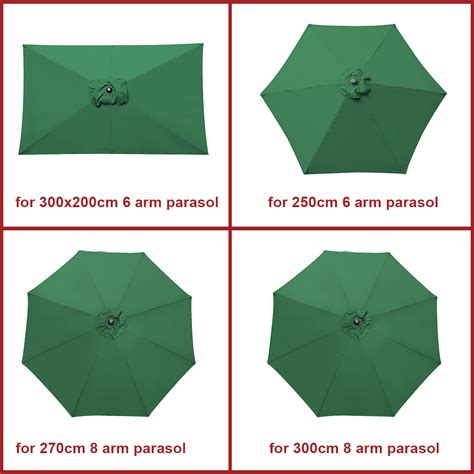 parasol fabric replacement patio umbrella top cover    arm    xm ebay