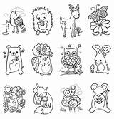 Coloring Animals Pages Woodland Animal Zoo Azcoloring sketch template