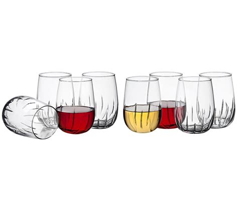Godinger Aero Set Of 8 Aerating Stemless Wine Glasses