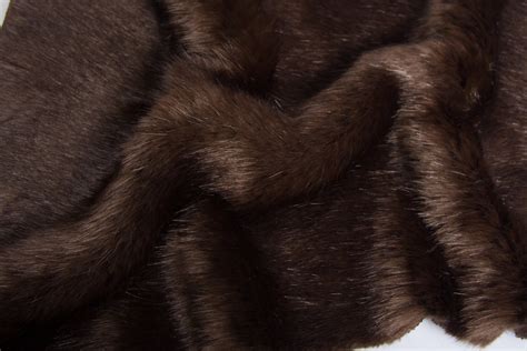 super soft brown coloured faux fur fabric   metre fakefurshopcom