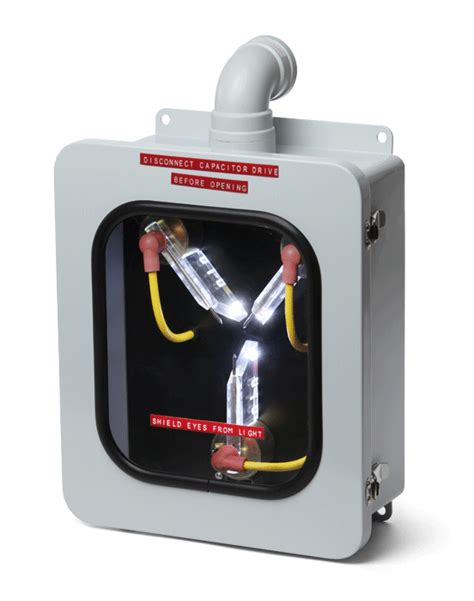 flux capacitor replica styled   browns time travel device      future
