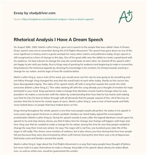 dream speech essay repetition     dream speech