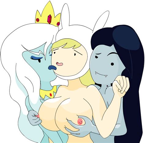 Rule 34 3girls Adventure Time Areola Blonde Hair Blush Breast