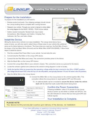 linxup gps wiring diagram fill  printable fillable blank pdffiller