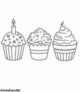 Cupcakes Coloringpages sketch template
