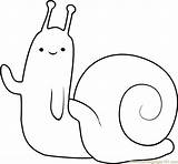 Snail Coloring Waving Adventure Time Pages Printable Cartoon Coloringpages101 Color Online Kids sketch template