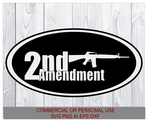 2nd Amendment Svg Decal Svg Download Svg Png Ai Eps Dxf Etsy