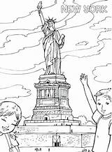 Liberty Torch Coloring Statue Drawing Pages Print Paintingvalley Getcolorings sketch template