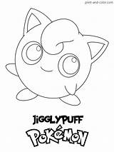 Pokemon Coloring Pages Color Print Colouring Sheets Jigglypuff Printable There Kids Drawing Pikachu Might Also Region Choose Board sketch template