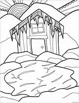 Coloring Cabin Log Pages Winter Hurry Printable Online Color Print Getdrawings Getcolorings Coloringpagesonly sketch template