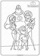 Indestructibles Incredibles Famille Edna Increibles sketch template