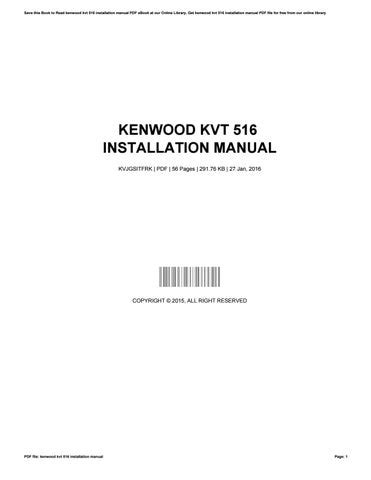 kenwood kvt  installation manual  paulinefarrand issuu