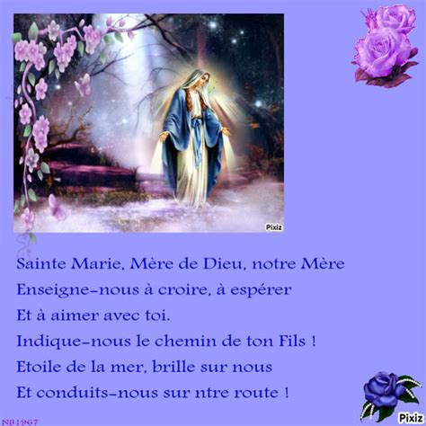 Image De La Sainte Vierge Marie Avec Texte Et Prière