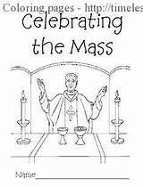 Mass Coloring Catholic Pages Celebrating Kids Timeless Miracle Missal Religious Activities Book Looktohimandberadiant sketch template