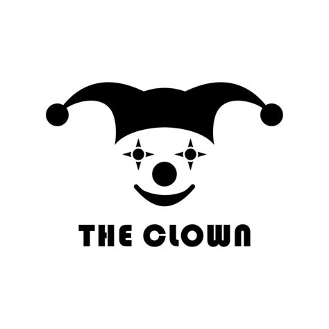 clown vector logo  vector art  vecteezy