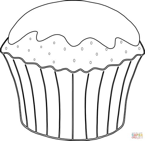 muffin coloring page  printable coloring pages