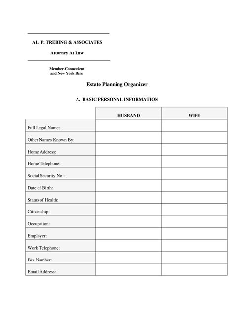 printable estate planning checklist fill  sign  dochub