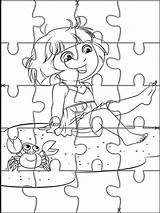 Dora Puzzles Exploradora Jugar Bebeazul Jigsaw sketch template