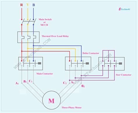 abb star delta starter wiring diagram glam art