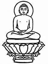 Buddha Sketch Clipart Lord Jayanti Outline Clip Kids Coloring Drawing Mahavira Cliparts Template Library Clipartbest Greeting Cards Stock Portal Parents sketch template