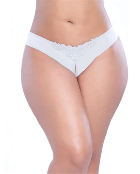 Crotchless Thong With Pearls White 1x 2x On Literotica