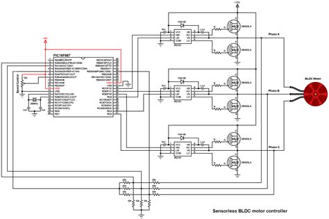 brushless dc motor controller circuit diagram