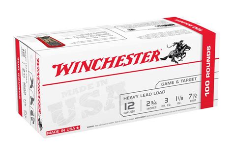 Winchester 12 Ga 2 3 4 1 1 8 Oz Super Target 100 Box Sportsmans