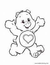 Bear Coloring Pages Tender Build Heart Printable Adults Kids sketch template