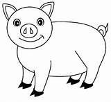 Cochon Coloriage Cerdo Peppa Pigs Animaux Imprimer Coloriages Vu Coloriageetdessins sketch template