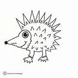 Kleurplaat Egel Kleurplaten Hedgehogs sketch template