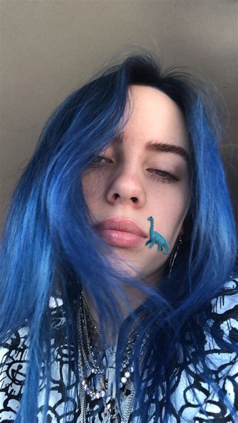 blue hair billie eilish snapchat filter blue hair aesthetic  instagram peinados