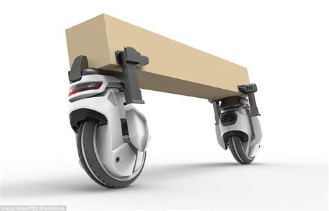 driving robots  kick delivery men   curb
