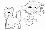 Furry Base Fursuit Dino Ferret Bunny sketch template