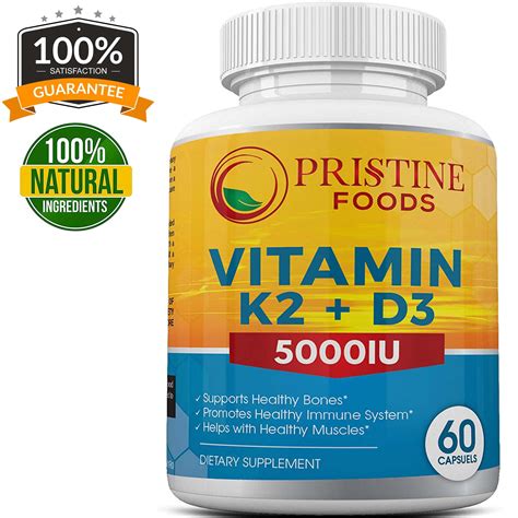 pristine foods vitamin   iu   mk formula bone heart health complex  superior