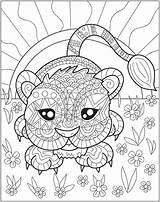 Coloring Zendoodle Animal Baby Safari Macmillan Books sketch template