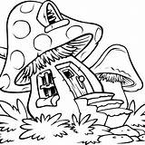 Coloring Pages Stoner Mushroom Trippy Drawing House Mushrooms Printable Easy Drawings Cartoon Kids Tumblr Sheets Print Color Abstract Adults Colouring sketch template