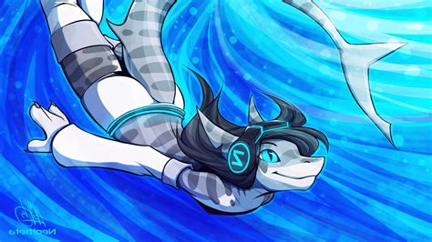 Furry Anthro Shark Swimming Wallpapers Hd Desktop And Mobile