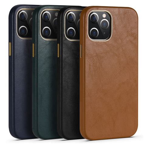 iphone  pro max mini luxury genuine leather  phone case cover ebay