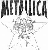 Metallica sketch template