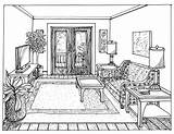 Perspective Drawing Point Room Bedroom Sketch Bridge Building Furniture Interior Drawings House Line City Kitchen Sketches Getdrawings Plan Pencil Year sketch template
