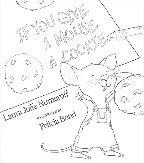 give  mouse  cookie coloring pages