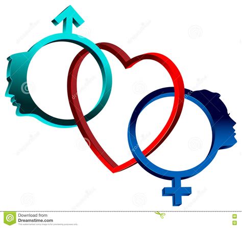 Linked Sex Symbols Stock Vector Illustration Of Connection 75543356