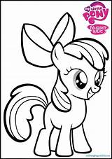 Apple Bloom Coloring Pages Mlp Pony Little Print Color Printable Funny Getcolorings Cartoon Colorings Ministerofbeans Downloading sketch template