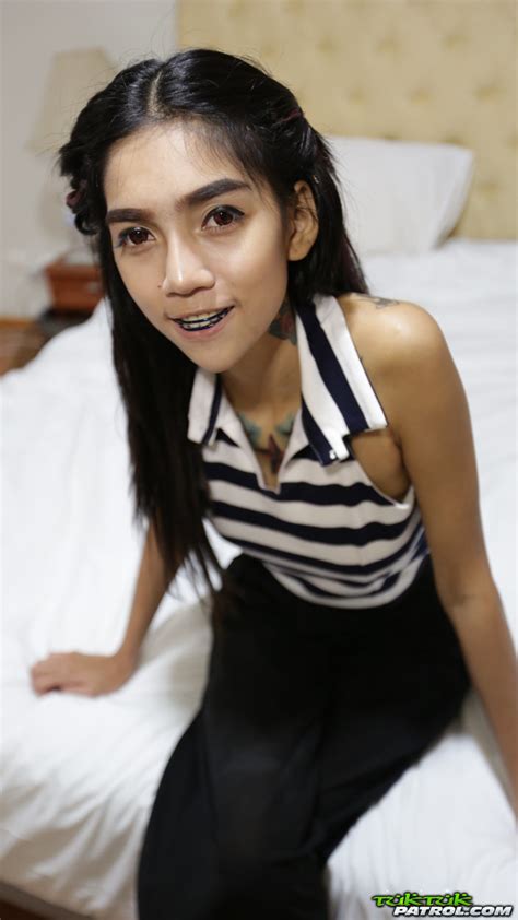 Skinny Thai Girl With Tattoos And Braces Makes Her Nude Modelling Debut