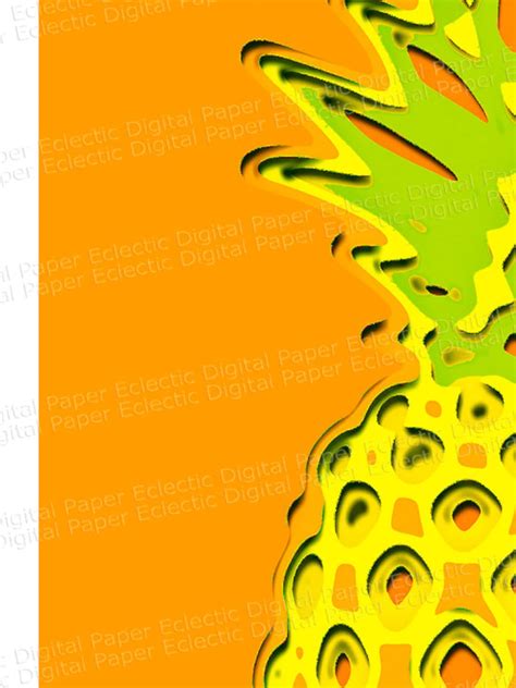 pineapple print pineapple poster pineapple wall art etsy
