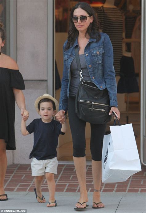 simon cowell s mini me son eric spends quality time with mother lauren silverman in la daily