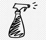 Spray Bottle Clipart Vector Cliparts Plastic Library sketch template