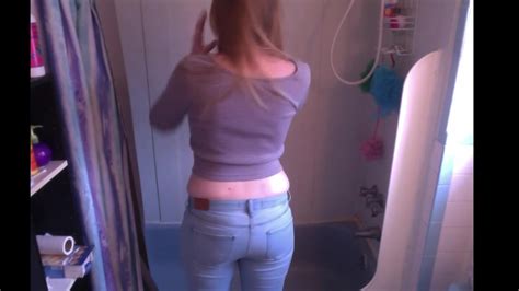 very pretty girl pissing jeans