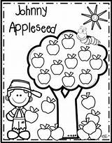 Johnny Appleseed Freebies Kleurplaat sketch template