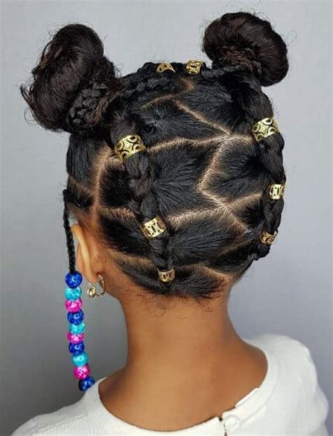 adorable braids  beads hairstyles  black kids  natural